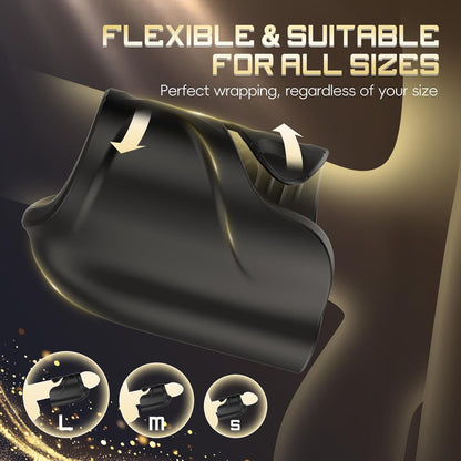 3 IN 1 Elektrischer Penistrainer Eichelstimulator Masturbator mit 10 Vibrationsmodi