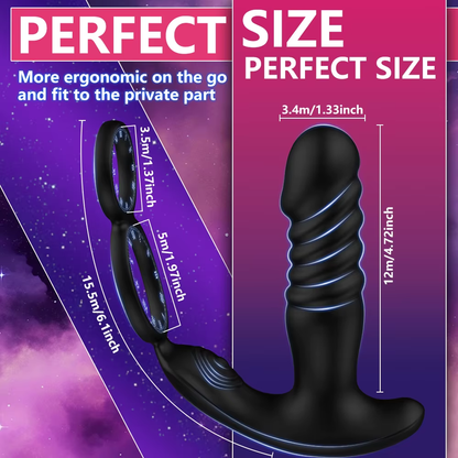 Prostata Massagegerät Analvibrator Stimulator Buttplug 10 Vibrations und Stoßmodi