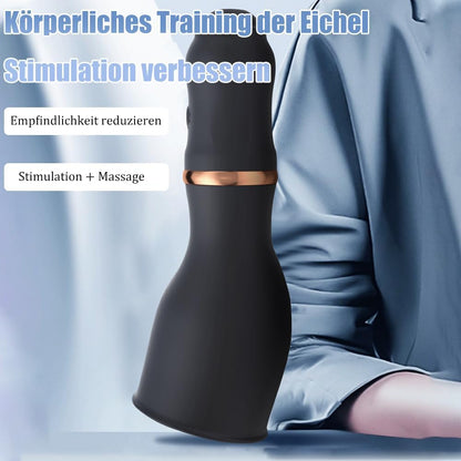 3 IN 1 Elektrische Penistrainer Eichelmassagegerät Masturbator mit 7 Vibrationsmodi
