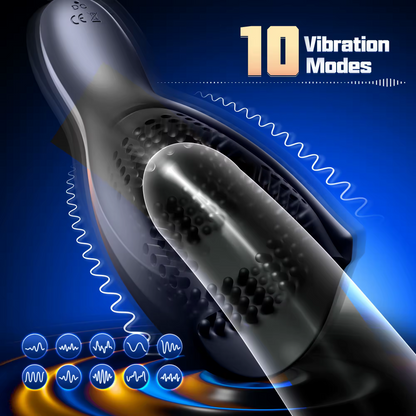 Automatischer Penistrainer Stroker Masturbator mit 10 Leistungsstarke Vibrationsmodi