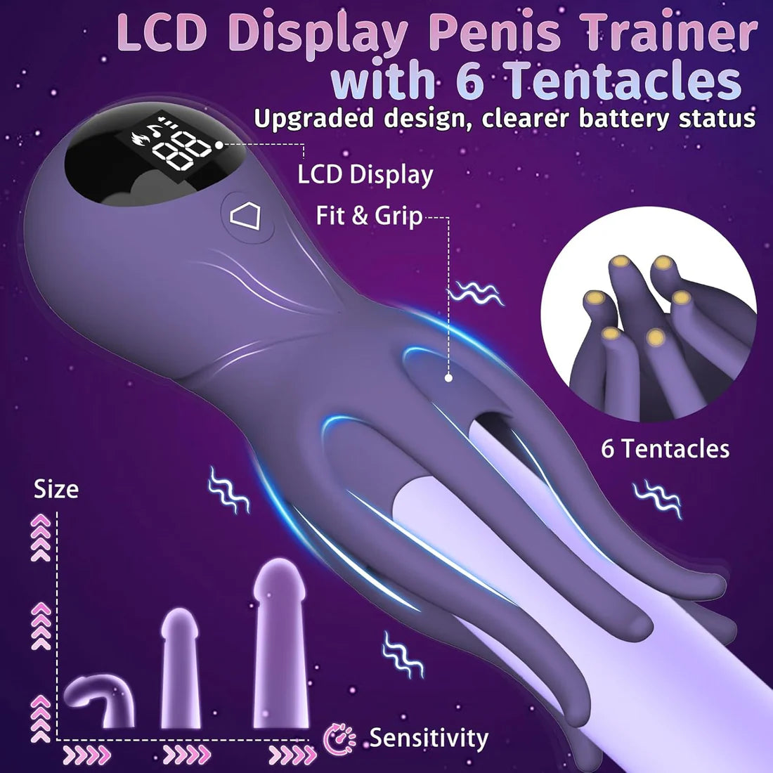 360° Umwickelter Penistrainer Vibrator Masturbator mit 12 Starken Vibrations
