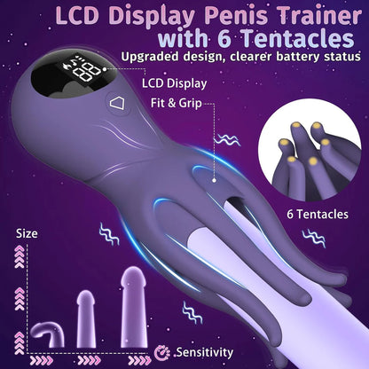 360° Umwickelter Penistrainer Vibrator Masturbator mit 12 Starken Vibrations
