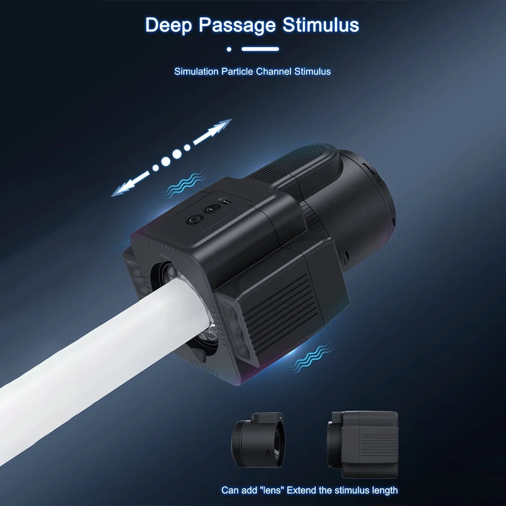 Smart Camera Masturbatoren Stroker Blowjob mit 7 Rotierenden 7 Stoß & 7 Vibrationsmodi