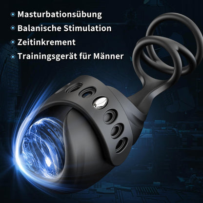 2 in 1 penis ring vibrators electric masturbator penis trainer vibrator with 10 vibration modes 