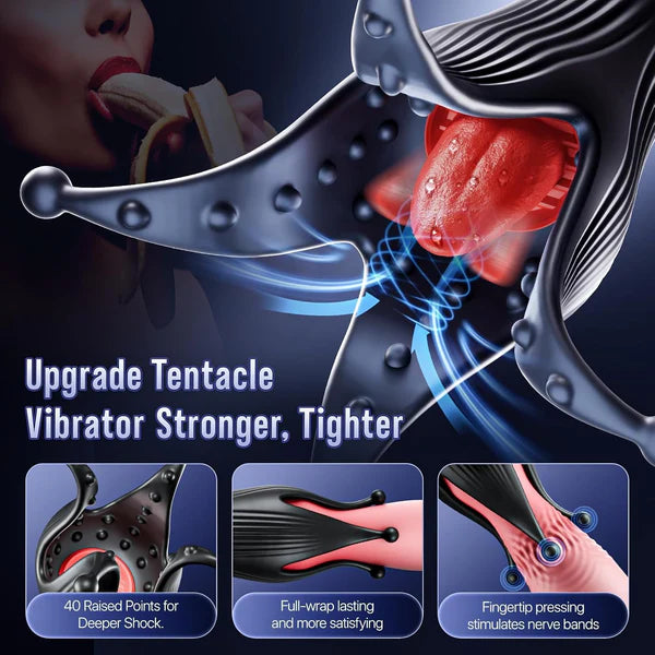 4 IN 1 Penistrainer Vibrator eichel Stimulator mit 10 Vibrations & Saugleistungsstufen