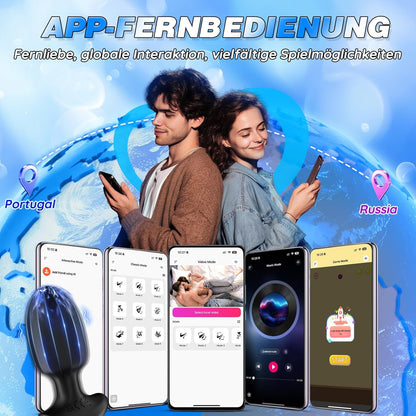 Analvibratoren Buttplug Prostata Stimulator mit 9 Vibration & APP-Steuerung