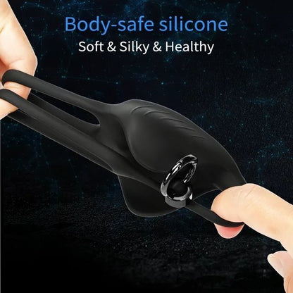 Hodenmassagegerät Penistrainer Vibrator Stimulator Masturbator mit 9 Vibrationsmodi