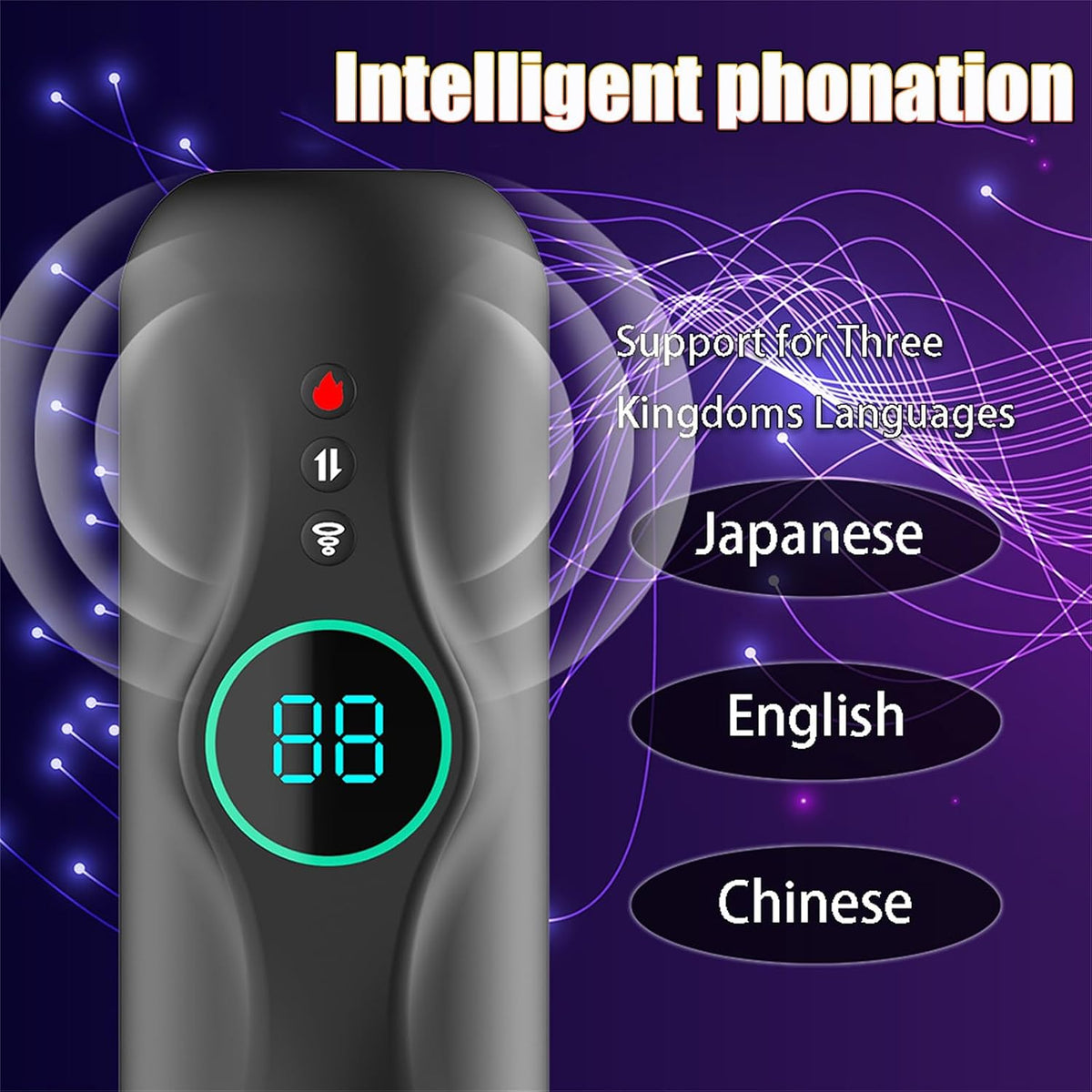 Automatischer Masturbator Penis Stroker Blowjob mit 5 Stoßbewegungen & Vibration & Heizfunktion