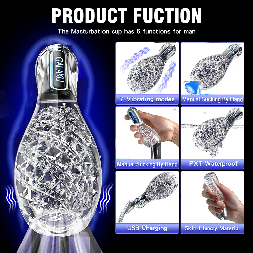 Automatischer Penistrainer Vibrator Stroker Masturbator mit 12 Vibrationsmodi