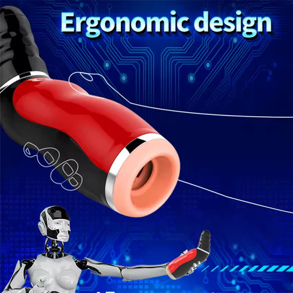 Automatischer Masturbator Penistrainer Stroker Blowjob mit 5 Klemm und 10 Vibrationsmodi