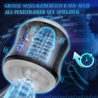 Elektrisch  Masturbieren Taschenmuschi Penistrainer Stroker mit 10 Vibrationmodi