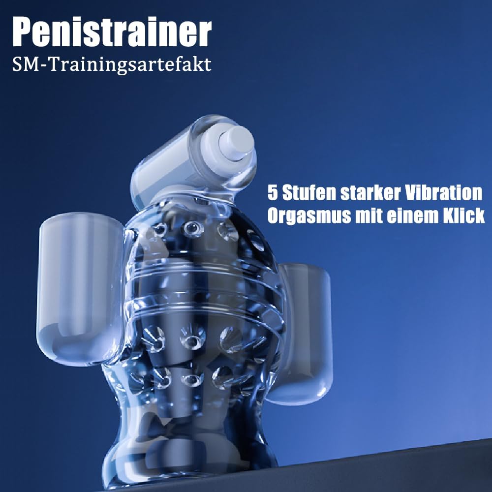 Elektrischer Penistrainer Massagegerät Eichelvibrator Masturbator mit 11 Vibrationsmodi
