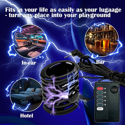 Elektroschock Hodenspielzeug Keuschheit BDSM mit 4 Vibrationsmodi