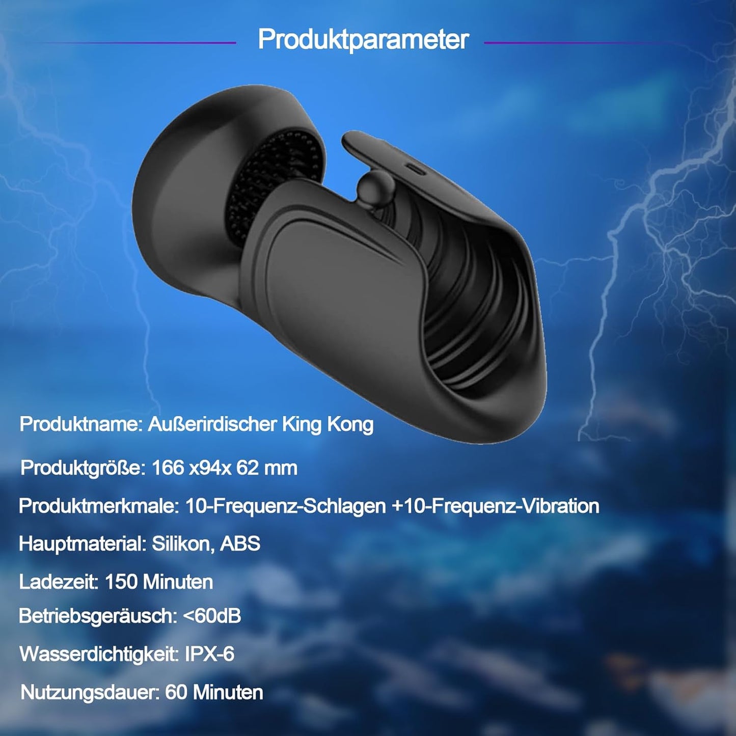 360° Vollumhüllung Automatisch Penistrainer Masturbationsbecher mit 10 Vibrationsmodi