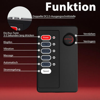 BDSM Hoden Trageverschluss Penis Hodenhülle mit 9 Intensitätsstufen und 4 verschiedene Modi