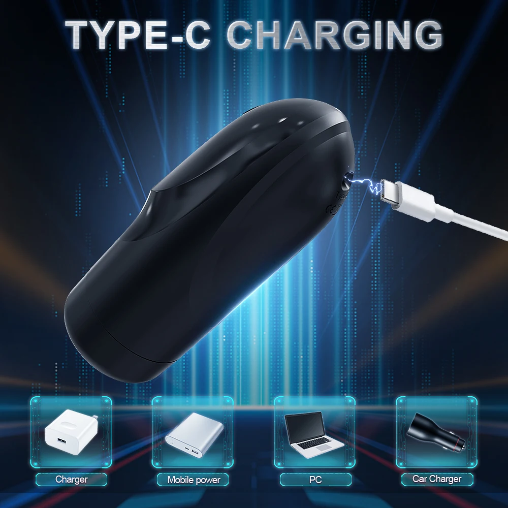 Automatischer Masturbator Pocket Pussy Stroker Machine mit 3 Vibrations und 9 Saugmodi