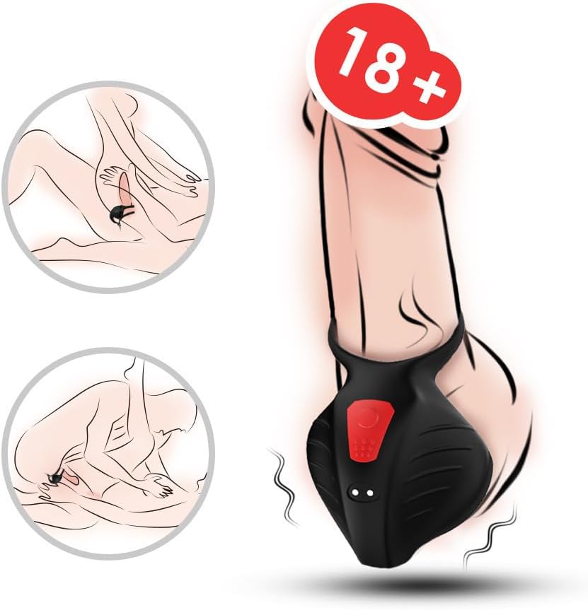 Hodenmassagegerät Penistrainer Vibrator Stimulator Masturbator mit 9 Vibrationsmodi