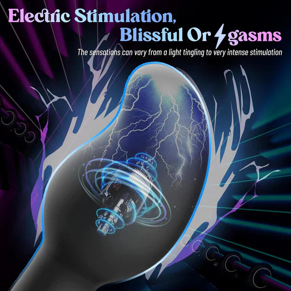 E-Stim Butt Plug Prostata Massager Analvibrator mit 8 Elektroschock und Vibrationsmodi