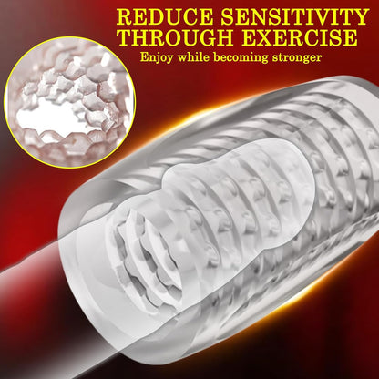 Schraube Pocket Pussy Stroker Penistrainer Realistische Masturbatoren