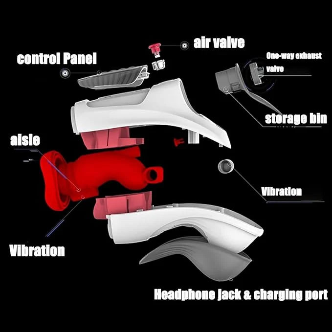 Leten Air Blast 3 + 7 Modi für Front Elektrischer Masturbator Cup Blowjob Maschine