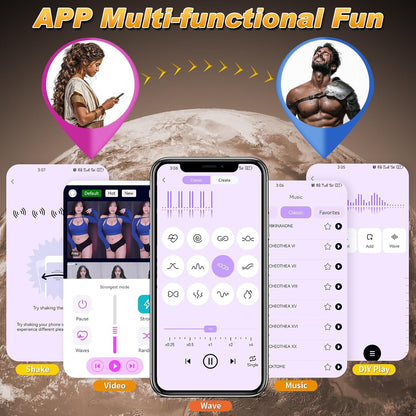 360° Umwickelter Penistrainer Vibrator Cockring mit 10 Schwing und 10 Vibrationsmodi