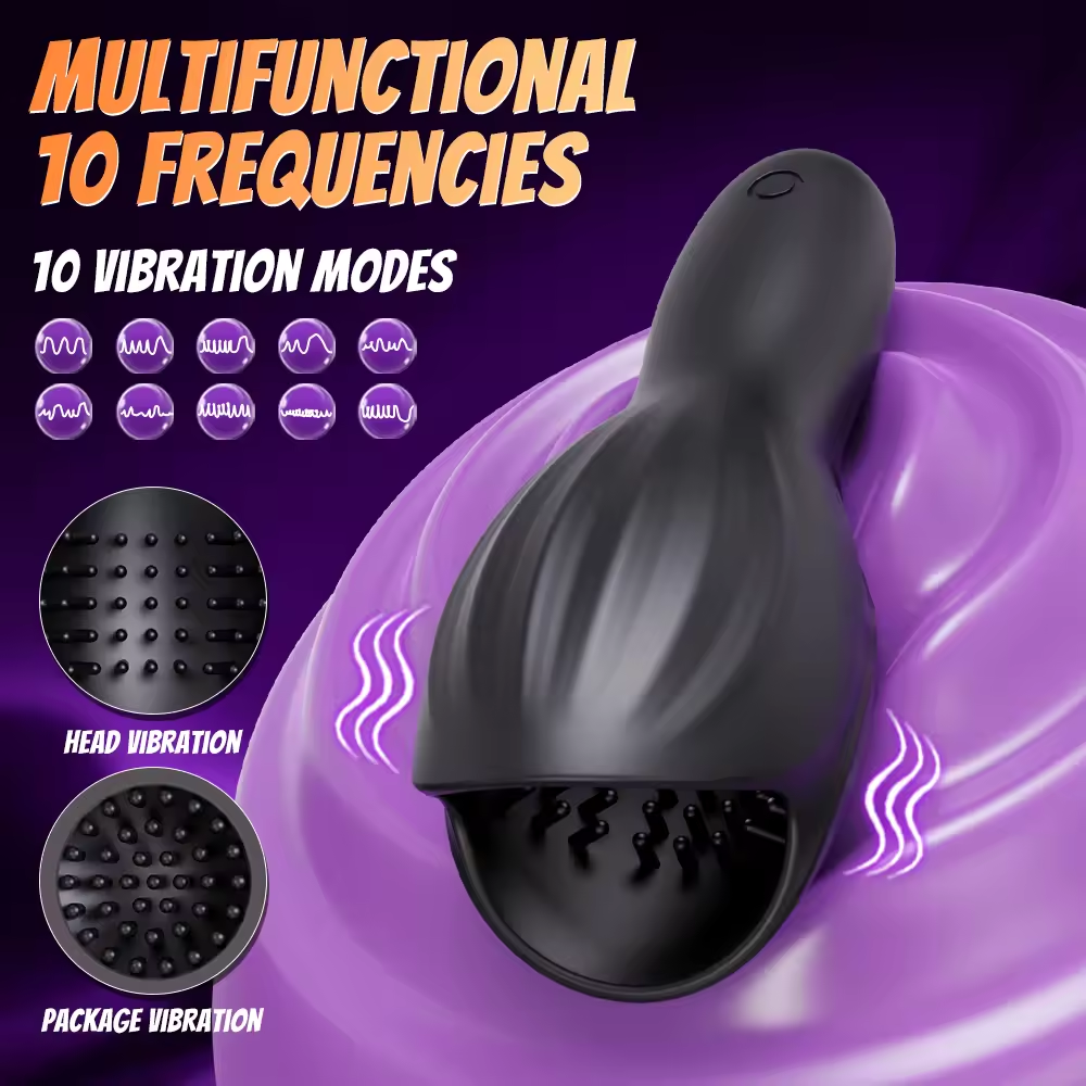 Automatische Penistrainer Vibrator Eichel Stimulator Massagegerät mit 9 Vibrations