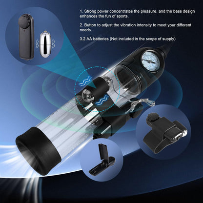 Elektrisches Penisvergrößerungs Trainingsgerät mit Luftvakuum und multifunktionalen Modi