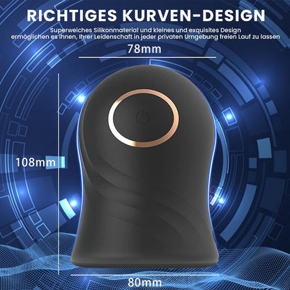 Elektrische Penistrainer Eichel Stimulator Masturbatoren mit 12 Vibrationsmodi