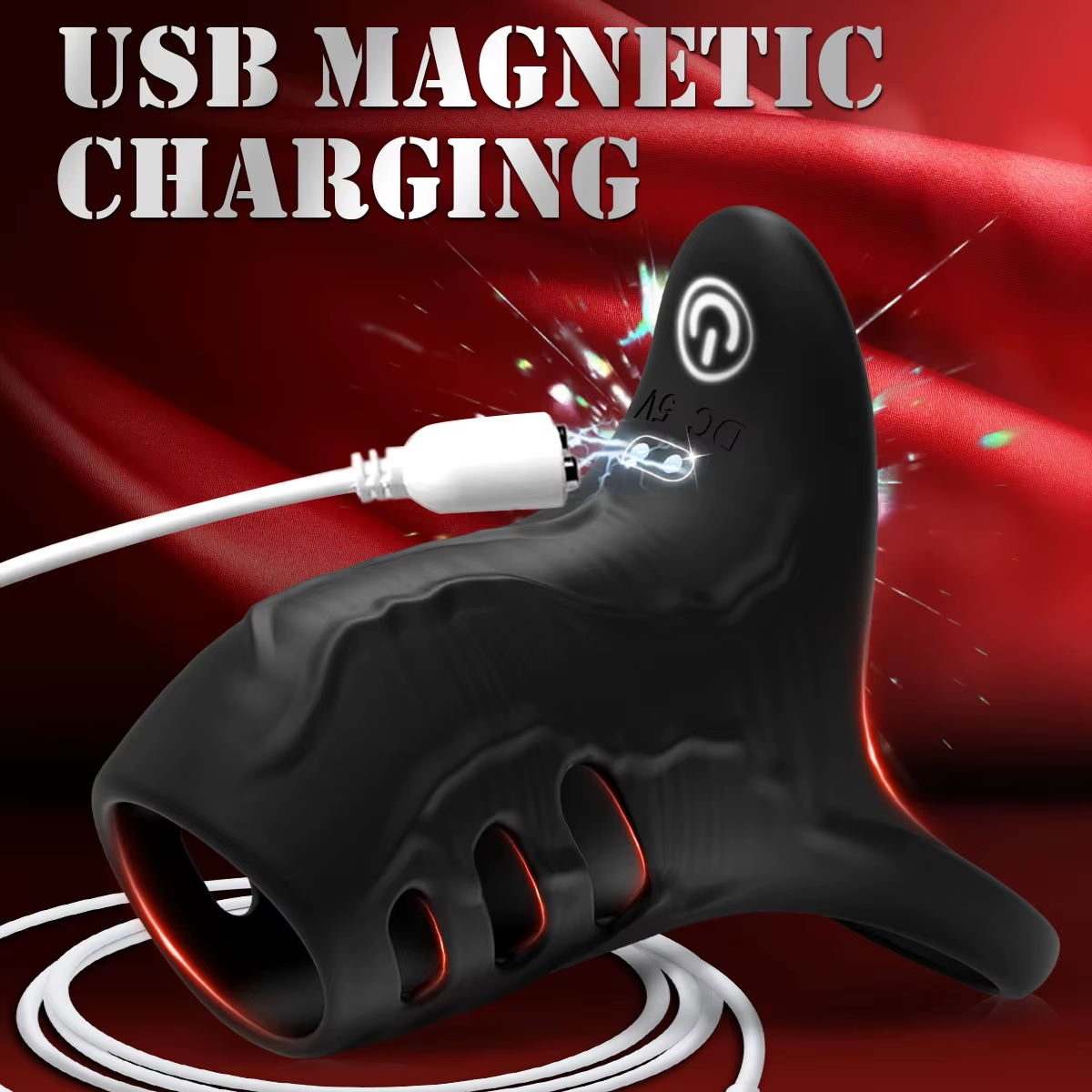 Vibrierender Ejakulationsverzögerung Penisvergrößerung Cock Ring mit 9 Vibrationsmodi