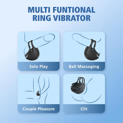 Doppeltem Hoden Vibrator Stimulator Penistrainer mit 9 Vibrationsmodi