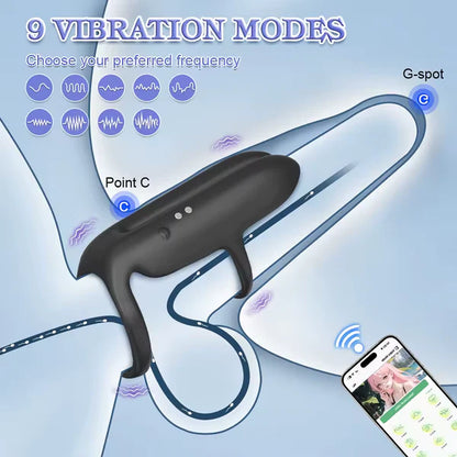 Fingerförmiger Penisring Eicheltrainer Tanit Stimulator mit 10 Intensiven Vibrationsmustern