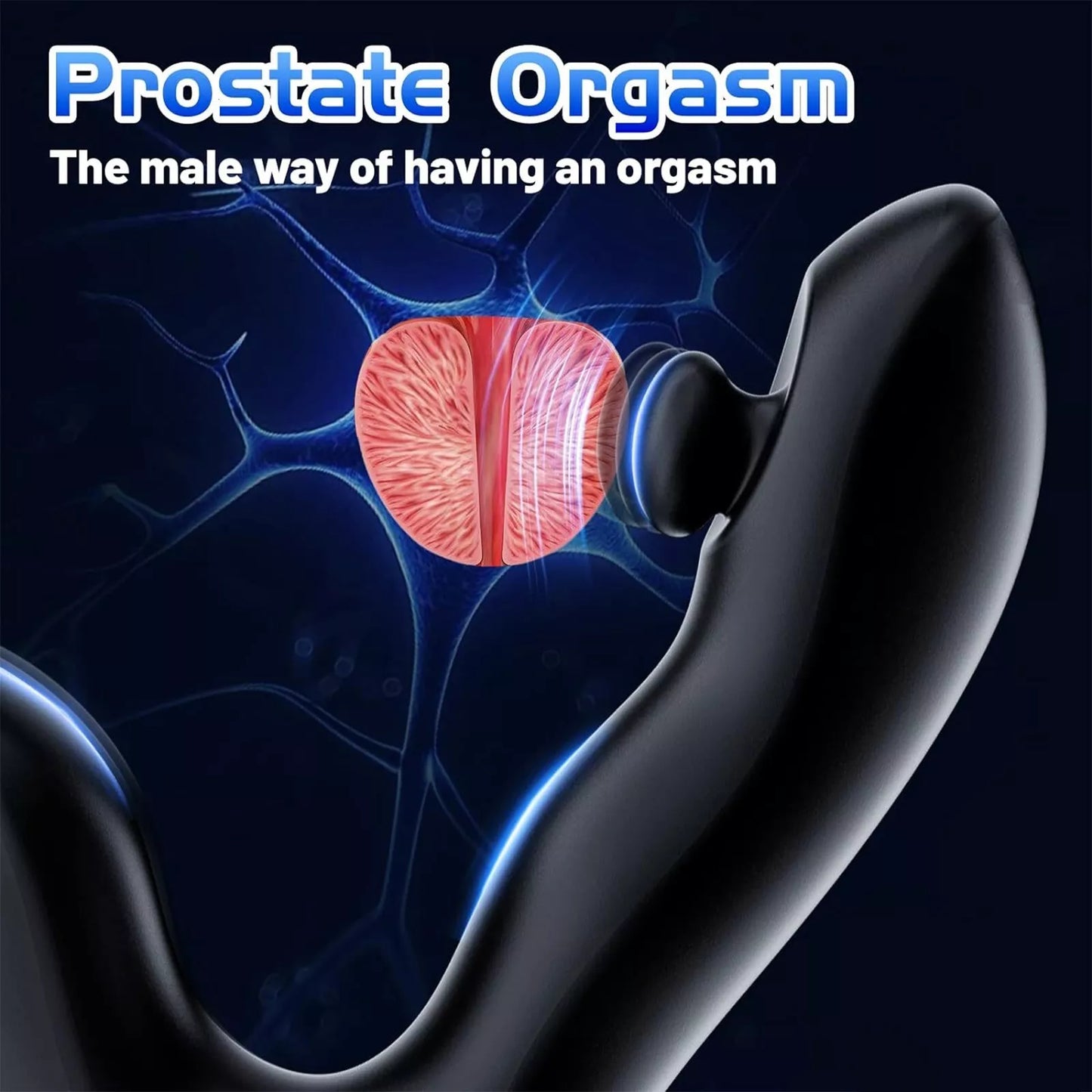 Elektrisch Prostata Massagegerät Butt Plug Anal Vibrator mit 10 Vibrationmodi