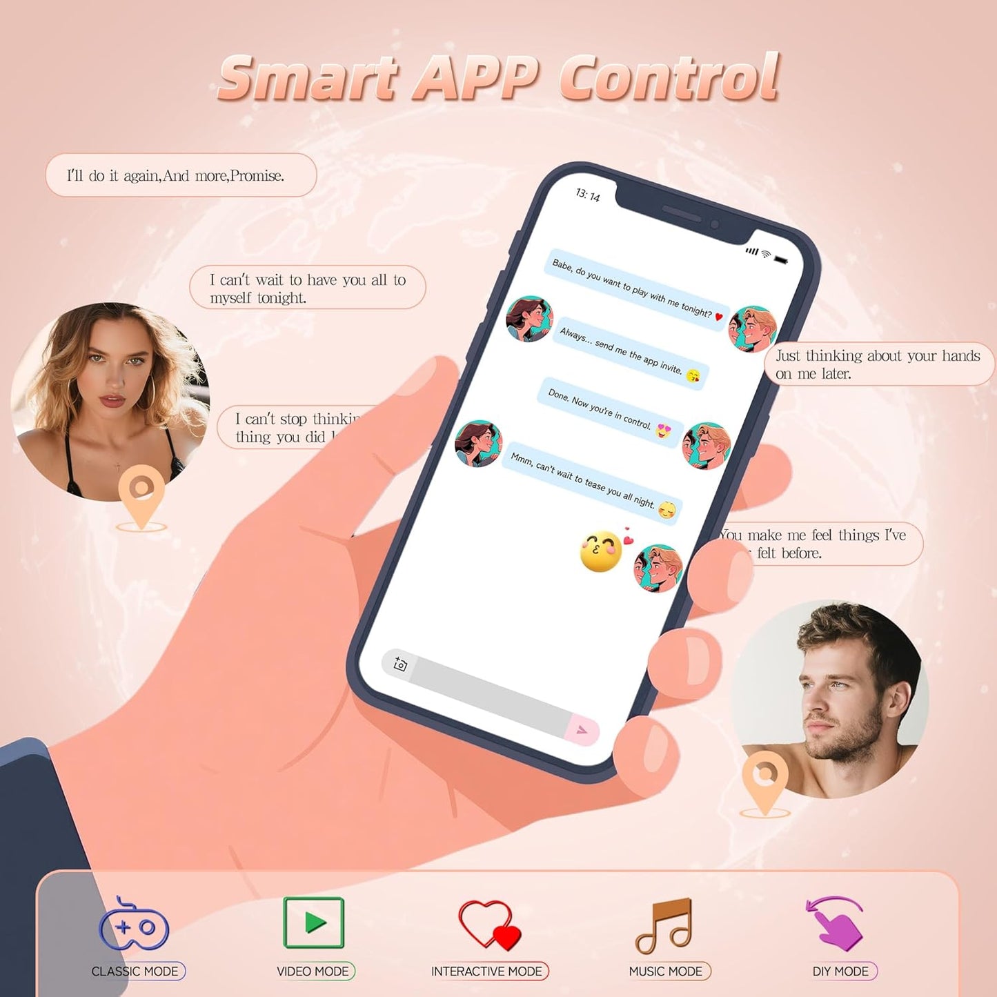 Elektrischer Hodenvibrator Massagegerät Penistrainer Cock Ring mit 9 Vibrationsmodi