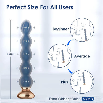 Prostaatstimulatie stimulator anale plug met 10 vibratiemodi afstandsbediening 