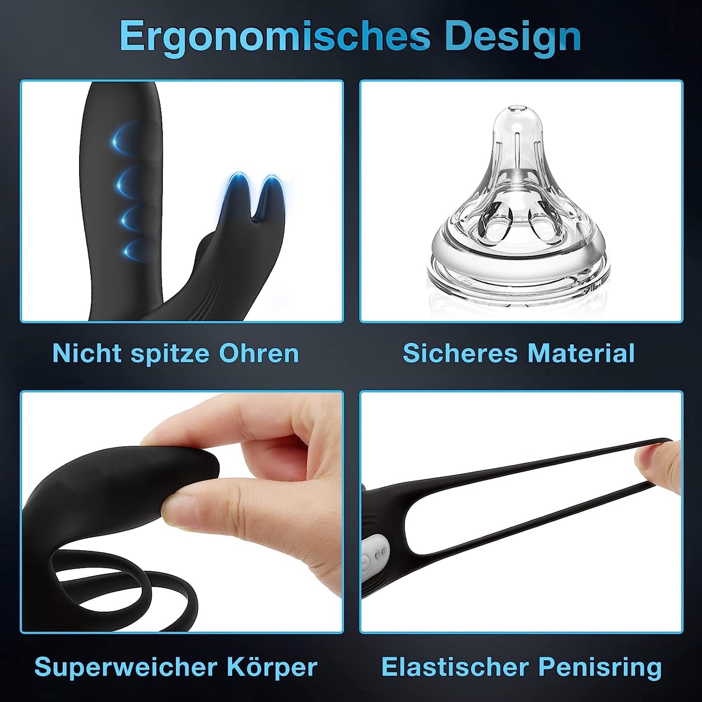 3 in 1 Erotik für Sie Klitoris & G-punkt dual Penisvibratoren mit 12 vibrationsmodi