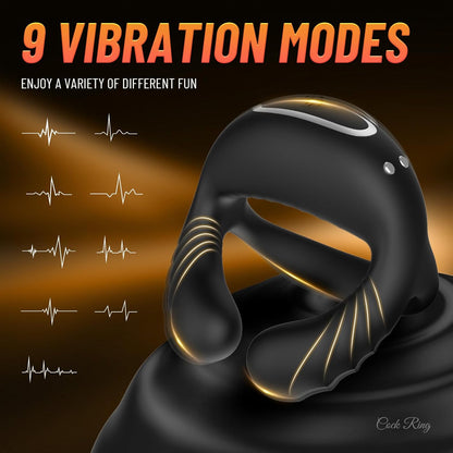 Stretchy cock rings Vibrating cock ring with 10 vibration modes 