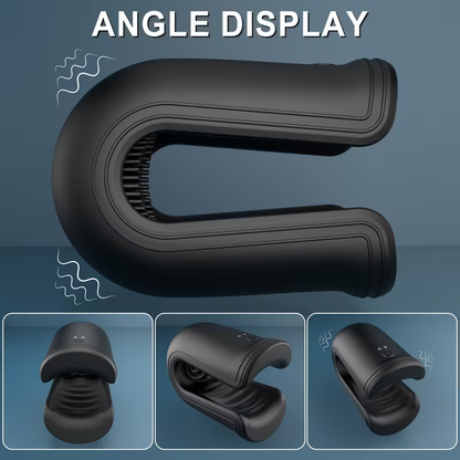 Bite Penistrainer Vibrator Eicheltrainer mit 10 Beiß und Vibrationsmodi