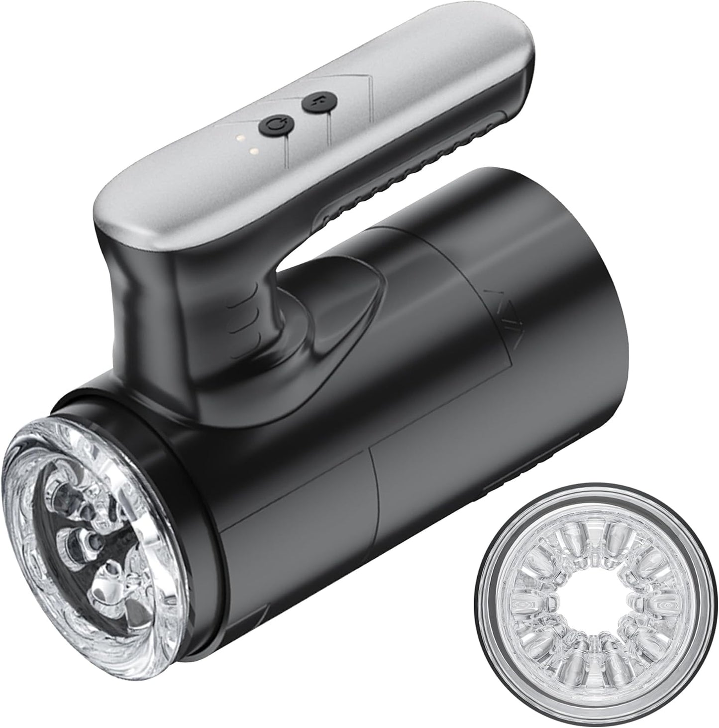 Elektrischer Masturbatoren Penis Trainer Blowjob mit 5 Teleskopmodi & 5 Rotationsmodi