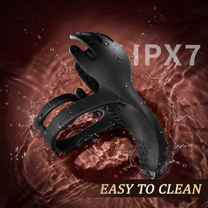 3 IN 1 Cockring Penis Trainer Vibrator Hodenstimulator mit 10 Vibrationsmodi
