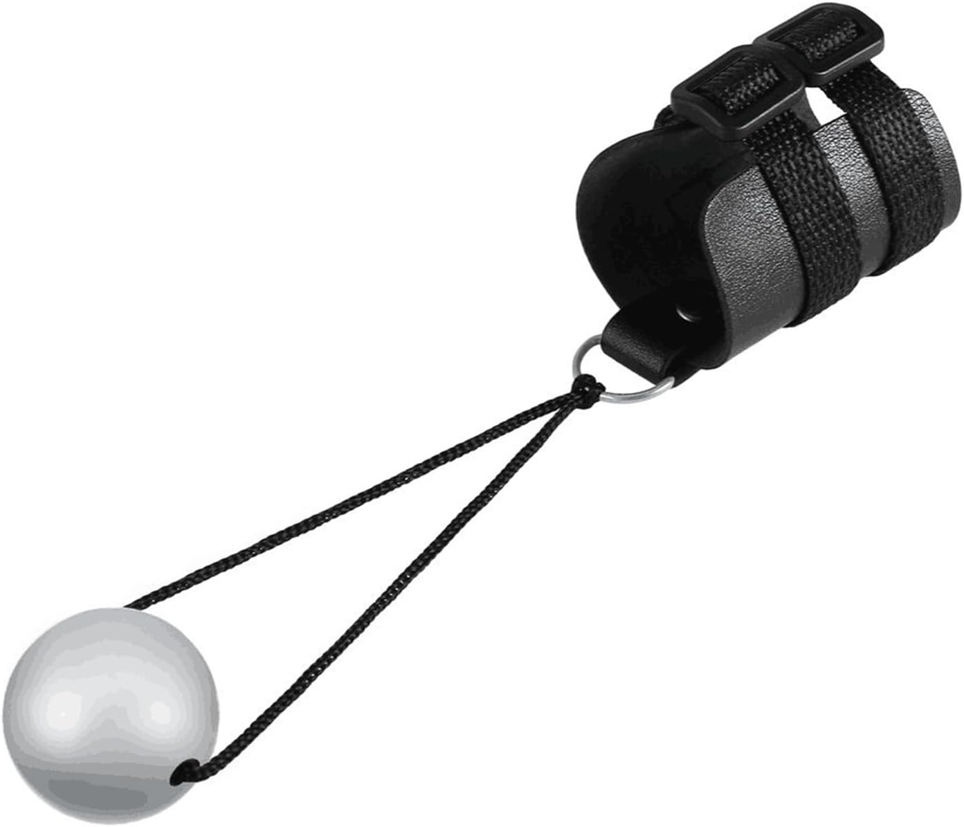 Adjustable Cock Ring Penis Stretcher Trainer Extender with Metal Weighted Ball