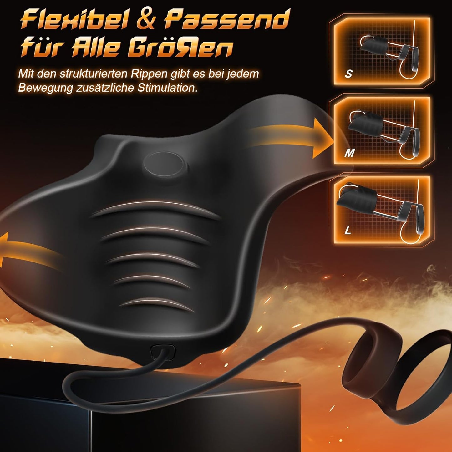 Elektrischer Penistrainer Vibratoren Stroker Masturbatoren mit 9 Vibrierende