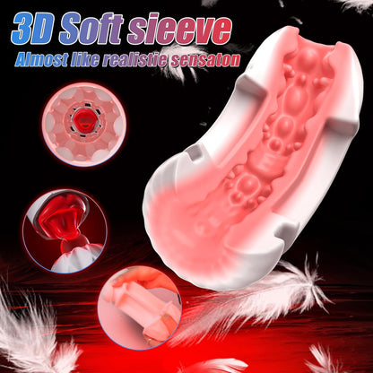 Automatischer Masturbator Penisvergrößerer mit 10 Saugstufen & 10 Zungenmassage-Modi