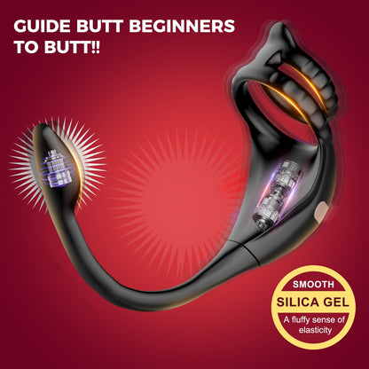 APP Steuerung Penisring Prostate Massager Anal Vibrator mit 10 Vibrationsmodi