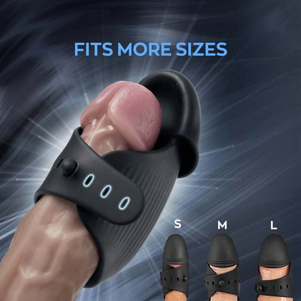 3 IN 1 Elektrische Penistrainer Masturbieren Eichelvibrator mit 8 Vibrationsmodi