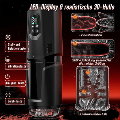 Automatische Masturbator Sex Maschine Stroker Blowjob mit 7 Schub und Rotationsmodi