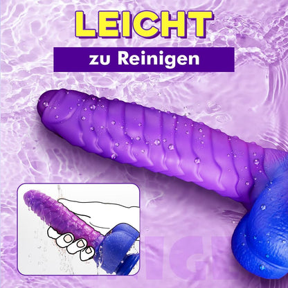 3 in 1 Farbwechselnde Dildos realistischer Dildo Vibrator mit starkem Saugnapf