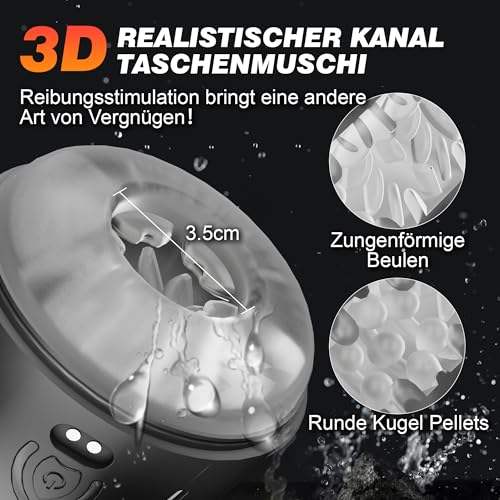 Elektrische Penistrainer Vibrator Stroker Trainingsgerät Masturbatoren mit 9 Vibrationsmodi