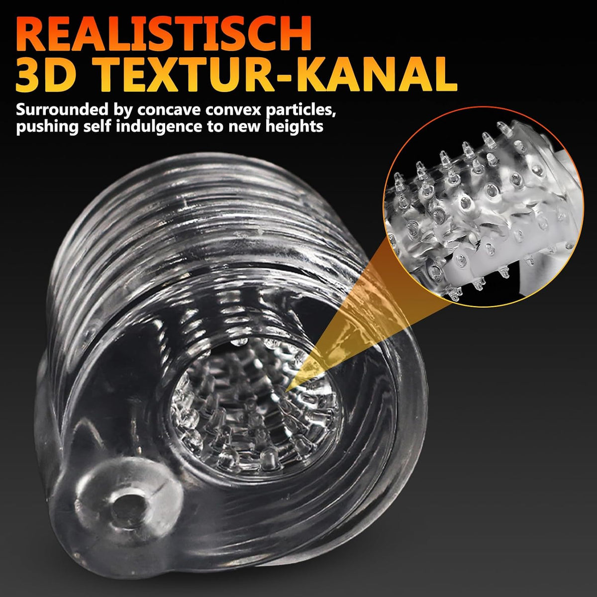 2-IN-1 Vielseitig Masturbator Penishülle Trainingsgerät mit Intensive Massagestruktur