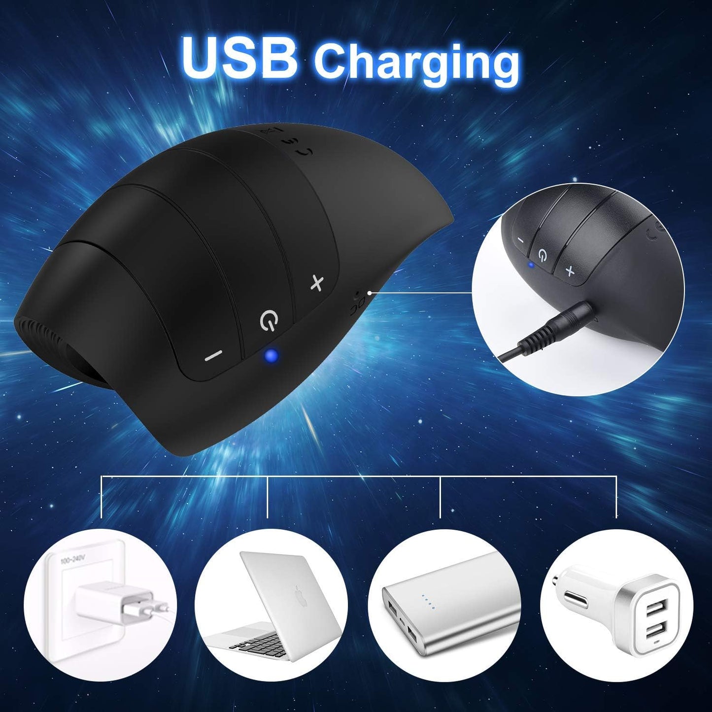 Elektrischer Penistrainer Stimulator Stroker Masturbator mit 10 Vibrationsmodi