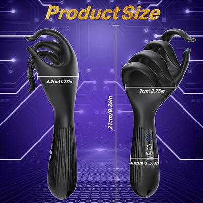 LED-Anzeige Penis Trainer Massagegerät Masturbator mit 10 Vibrationsmodi